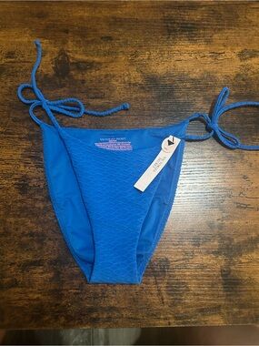 Victoria's Secret Royal Blue Tie-Side Bikini Bottom X SMALL
